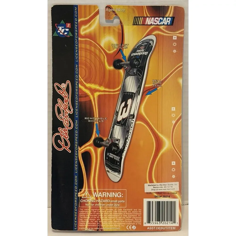 TC2 Nascar Mini Skateboard Collector Series Dale Earnhardt #3 NOS NIP